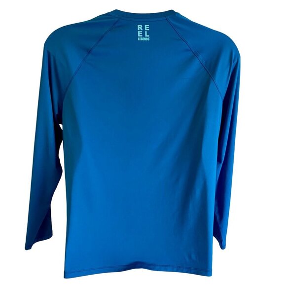 Reel Legends Performance Blue Long Sleeve Shirt with Reel Tec Women's 1X NEW - Picture 6 of 10